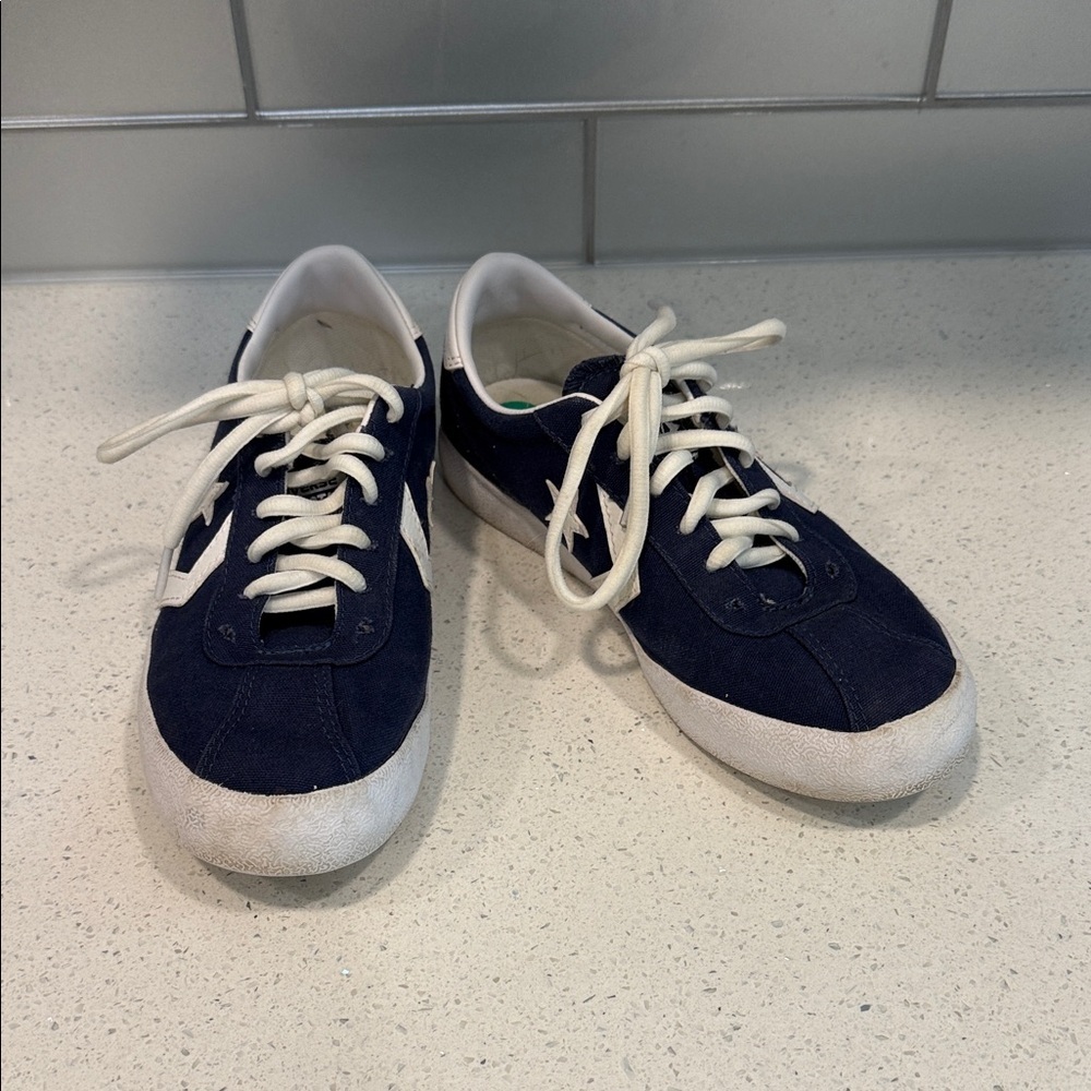 Converse Navy Blue Sneakers with White Accents size 8.5